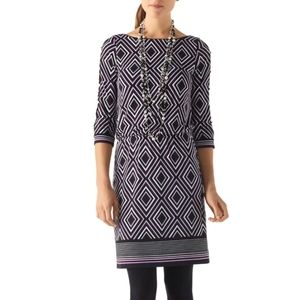 White House Black Market Geo Matte Jersey Dress